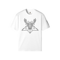 T-Shirt Portager CONTRKOU coloris White — coton 240 g/m² sand wash — Série Urbaine Québec
