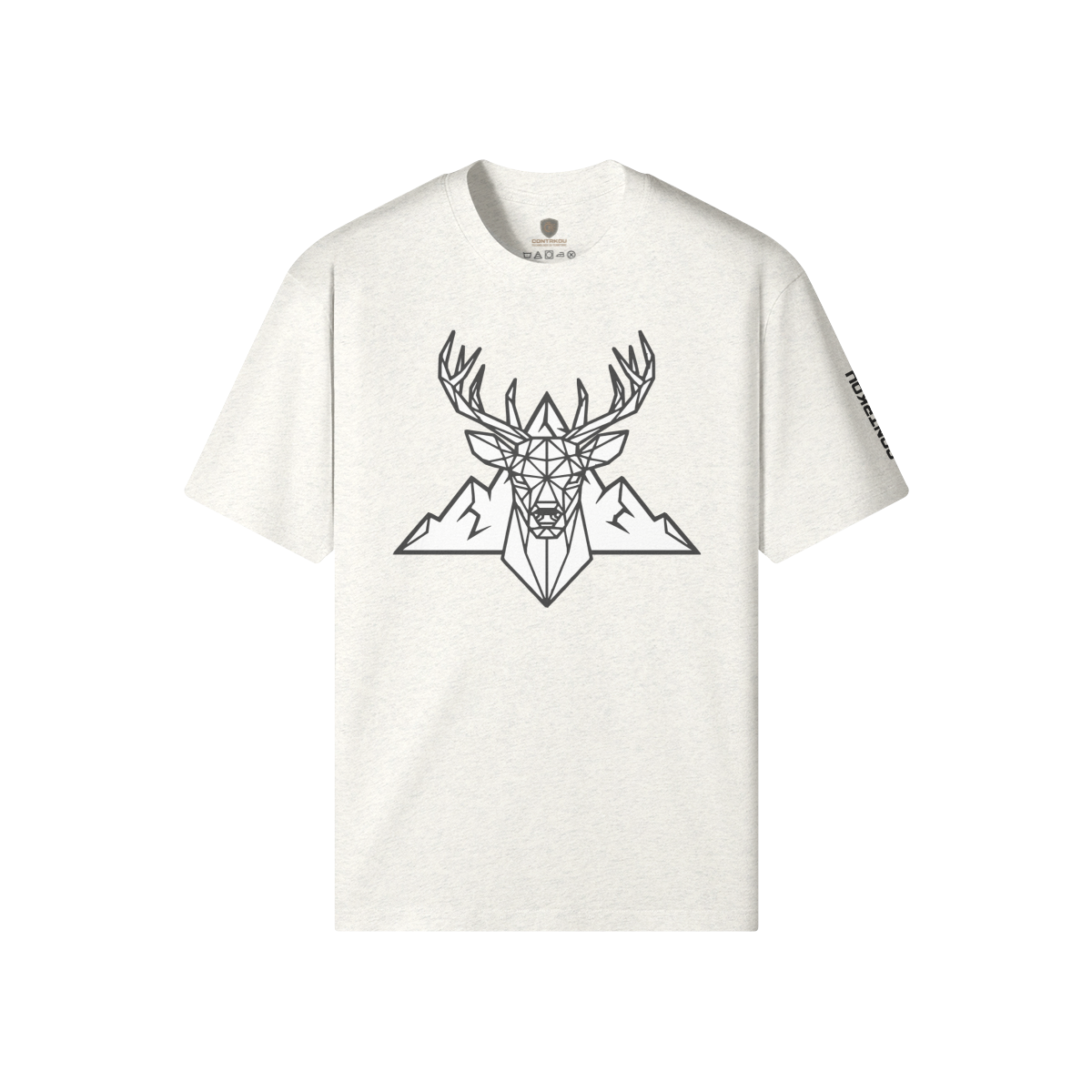 T-Shirt Portager CONTRKOU coloris Light Heather Gray — plain weave 16 fils — Série Urbaine Canada