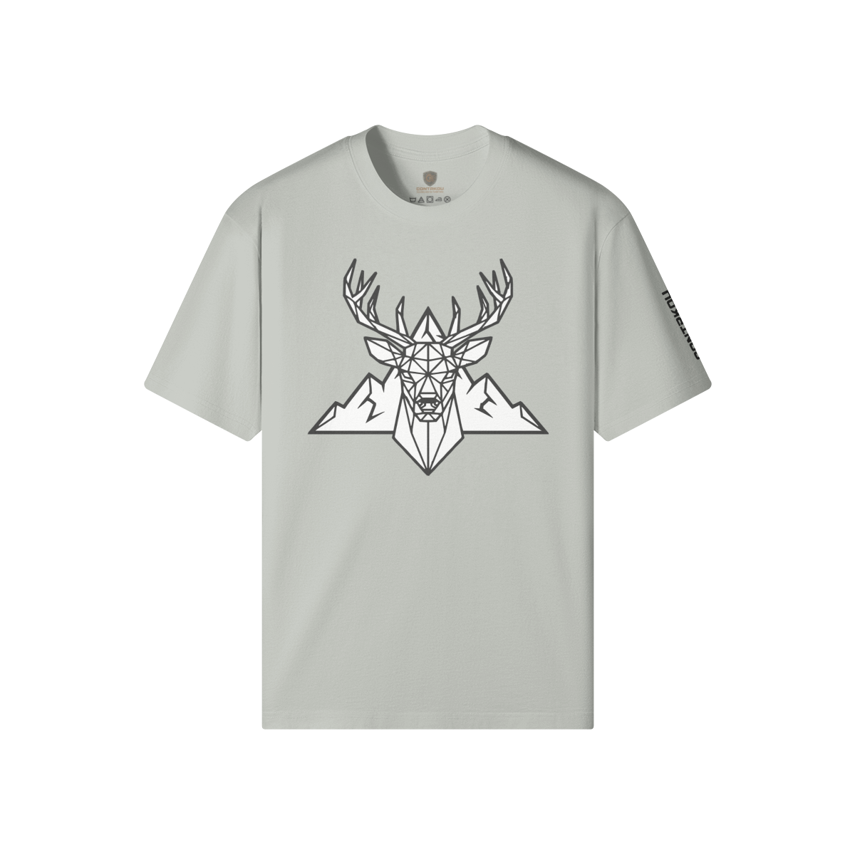 T-Shirt Portager CONTRKOU coloris Light Gray — granit bouclier canadien — portage plein air
