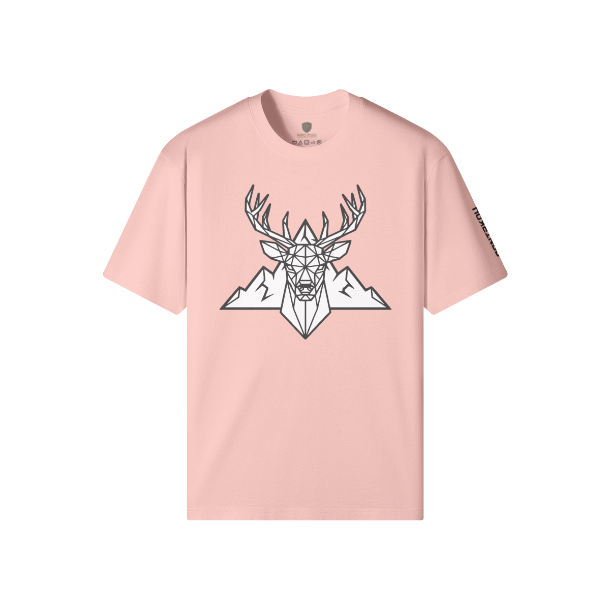 T-Shirt Portager CONTRKOU coloris Light Pink — pêche estivale lac Québec — CONTRKOU